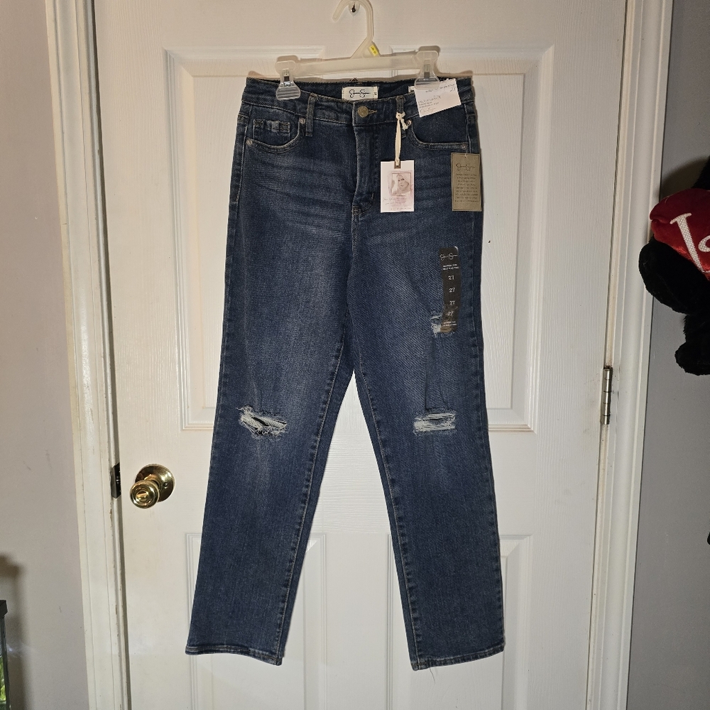 Jessica Simpson Blue Straight Leg Jeans